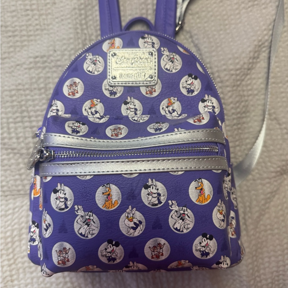 Loungefly Purple Disney Character Backpack